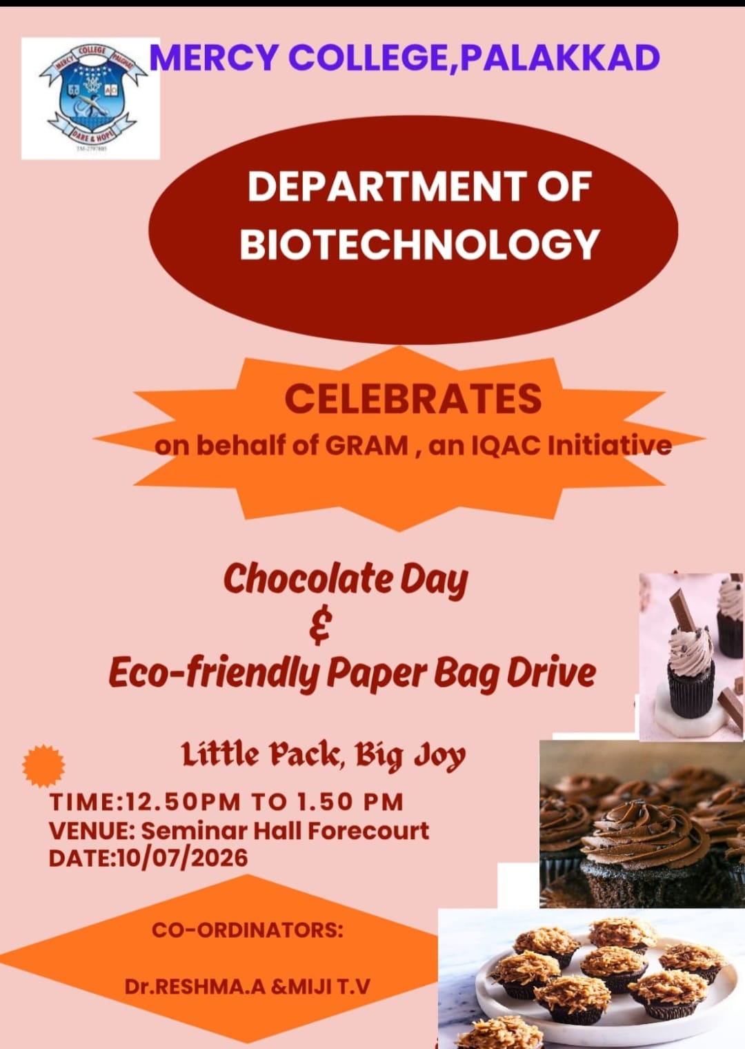Chocolate Day & Ecofriendly Paper Bag Drive